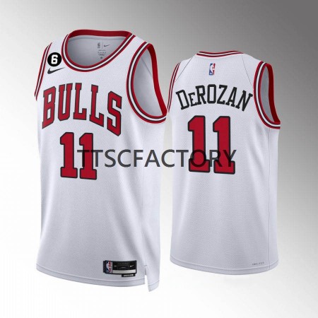 Dres Chicago Bulls DeMar DeRozan 11 Nike 2022-23 Association Edition Bijela Swingman - Muške